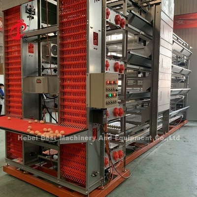 H Tipe Full Hot Dip Galvanized Otomatis Chicken Cage Peralatan Untuk Peternakan Ayam Sandy