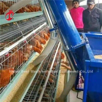 Kandang Peternakan Ayam Petelur Peternakan Otomatis Gerobak Pakan Ayam 220V Ada