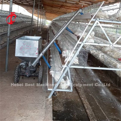 Kandang Peternakan Ayam Petelur Peternakan Otomatis Gerobak Pakan Ayam 220V Ada