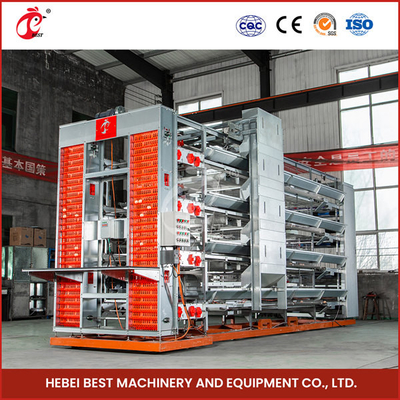 A Atau H Type 4 Tier 160 Birds Layer Kandang Baterai Ayam Untuk Produksi Telur Sandy