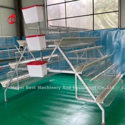 Angle Iron Poultry Breeding Cage System Untuk Nigeria Zambia Kenya Ghana Kamerun Sudan Gambia Nambia Pasar