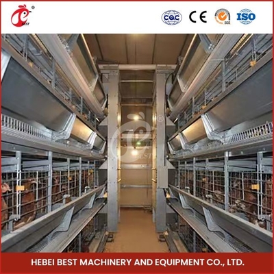 Tipe H Galvanized Chicken Layer Cage System Layer Chicken Steel Cage Mia