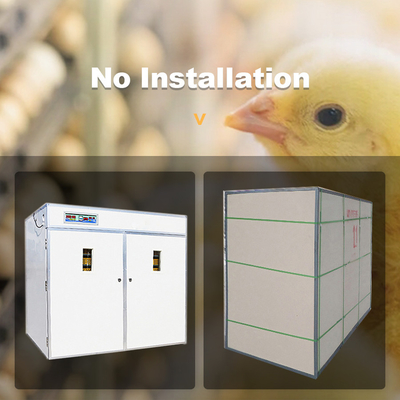 Inkubator Penetasan Telur Otomatis Industri Jendela Pengamatan Lapisan Ganda 220v