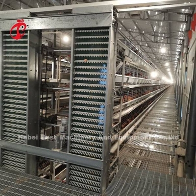 A H type Automatic Layer Unggas Peralatan Peternak Sistem Kandang Ayam Sandy