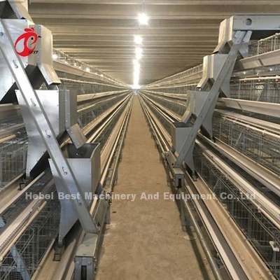 Kandang Unggas Baterai Otomatis Galvanis Dingin Untuk Ayam Petelur Di Pasar Afrika Iris