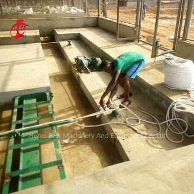 Sistem Kandang Kotoran Unggas Scraper Pembersih Kotoran 3 jenis Iris