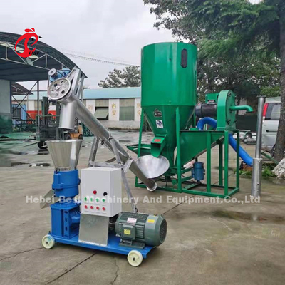 Sistem Pengolahan Pakan yang Disetujui CE 11kw, Mesin Pabrik Pakan Hijau Iris
