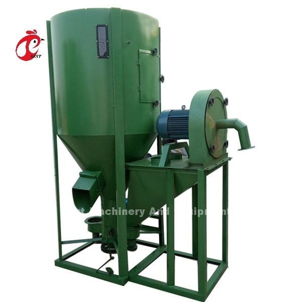 2 Tons Peternakan Unggas Mesin Makanan Tipe vertikal Mixer Feed Dan Grinder Mesin Emily