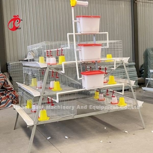 A Tipe Broiler Battery Cage Galvanized High Strength Poultry Broiler Cage Iris